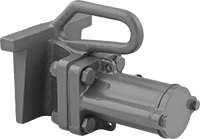 Image of Product. For 3/8" Wall Thk.. Front orientation. Vibrators. Bracket-Mount Air-Powered Vibrators for Wet Materials, Iron Body, For 3/8" Thick Wall.