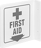 Flange-Mount First-Aid Signs