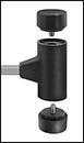 Image of Specification. Front orientation. Exploded view. Contains Border. Screw-In Face. Create-Your-Own Mallets .
