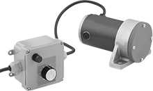 Image of Product. Front orientation. Vibrators. Adjustable-Speed Electric Vibrators for Dry Materials, Aluminum Body.