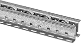 Image of Product. Front orientation. Flow Rails. Flow Rails, With Wheels, Style G.