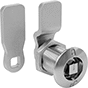 Image of Product. Front orientation. Cam Locks and Latches. Compression Square-Drive Cam Locks, Style A.
