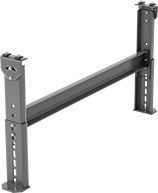 Image of Product. Front orientation. Conveyors. Heavy Duty Motorized Roller Conveyors, Stationary Stand.