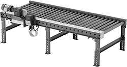 Image of System. Front orientation. Conveyors. Heavy Duty Motorized Roller Conveyors.