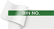 Image of Product. Front orientation. Labels. Material Tracking Labels with Laminating Flap , Bin No., Blank.