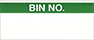 Image of Product. Front orientation. Labels. Material Tracking Labels , Bin No., Blank.