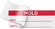 Image of Product. Front orientation. Labels. Material Tracking Labels with Laminating Flap , Hold.