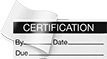 Image of Product. Front orientation. Labels. Material Tracking Labels with Laminating Flap , Certification.