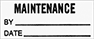 Image of Product. Front orientation. Labels. Material Tracking Labels , Maintenance.