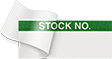 Image of Product. Front orientation. Labels. Material Tracking Labels with Laminating Flap , Blank, Stock No..
