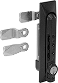Image of Product. Front orientation. Cam Locks and Latches. Swing-Handle Resettable Combination Keyed Cam Locks.