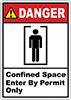 Illustrated Confined Space Labels 