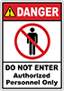 Illustrated Restricted Area Labels