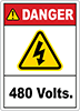 Illustrated Electrical Hazard Labels 