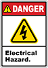 Illustrated Electrical Hazard Labels 