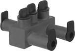 Image of Product. Front orientation. Wire Splices, Connectors, and Taps. Underground Wire Tap/Connectors, Offset Entry.