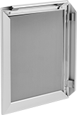 Image of Product. Front orientation. Sign Holders. Snap-Close Framed Sign Holders.
