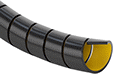 Image of Product. Front orientation. Wire Sleeving. Wear-Indicating Spiral Wire Sleeving.