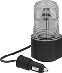 Image of Product. Front orientation. Indicator Lights. Narrow-Dome Strobe Indicator Lights with Vehicle Plug.