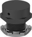 Image of Product. Front orientation. Electrical Enclosure Drain Vents. Hazardous-Location Electrical Enclosure Drain Vents, Glass-Filled Nylon.