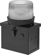 Image of Product. Front orientation. Indicator Lights. Battery-Operated Strobe Indicator Lights.