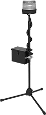 Image of Product. Front orientation. Indicator Lights. Battery-Operated Tripod Strobe Indicator Lights.