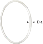 Image of Product. Front orientation. Contains Annotated. Round Belts. Round Belts, Clear.