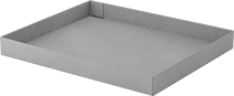 Image of Product. Lids. Front orientation. Shipping Boxes. Large-Capacity Cardboard Shipping Boxes.