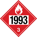 Image of Product. Front orientation. Signs. D.O.T. Vehicle Signs, 1993—3 with Flame Symbol.