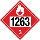Image of Product. Front orientation. Signs. D.O.T. Vehicle Signs, 1263—3 with Flame Symbol.