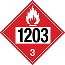 Image of Product. Front orientation. Signs. D.O.T. Vehicle Signs, 1203—3 with Flame Symbol.