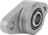 Oil-Embedded Mounted Sleeve Bearings with Two-Bolt Flange