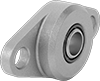 Oil-Embedded Mounted Sleeve Bearings with Two-Bolt Flange