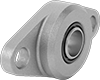 Oil-Embedded Mounted Sleeve Bearings with Two-Bolt Flange