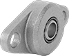 Oil-Embedded Mounted Sleeve Bearings with Two-Bolt Flange