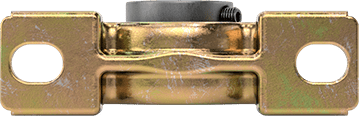 Image of Product. Bottom orientation. Light-Duty Mounted Steel Ball Bearing, with Set Screw, for 15/16" Shaft Diameter.