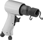 Image of Product. 1 5/8" Piston Stroke. Front orientation. Air Hammers. Chiseling Air Hammers, Pistol Grip, 1 5/8" Piston Stroke.