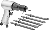 Image of Product. Front orientation. Air Hammers. Chiseling Air Hammers with Chisels.