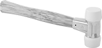 Image of Product. Front orientation. Hammers. Replaceable-Face Mallets , Press-Fit Nylon Face, Ash Handle with Plain Grip.