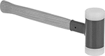 Image of Product. Front orientation. Hammers. Replaceable-Face Mallets , Press-Fit Nylon Face, Hickory Handle with Plain Grip.