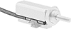 Image of ProductInUse. With LED for Nose-Mount Air Cylinders. Front orientation. Proximity Sensors. Impact-Resistant Round Body Air Cylinders.