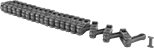 Image of Product. Front orientation. Conveyor Trolley Chains.