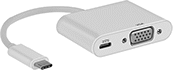 Image of Product. Front orientation. USB Cords. USB Adapter Cords, HD15 Connection, , Plug, USB-C Connection.