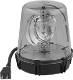 Image of Product. Front orientation. Indicator Lights. Revolving Indicator Lights with Two-Blade Plug.