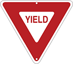 Image of Product. Front orientation. Signs. Traffic Control Signs, Yield, English.