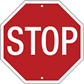 Image of Product. Front orientation. Signs. Traffic Control Signs, Stop, English.