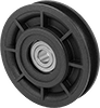 Round Belt Idler Pulleys