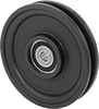 Round Belt Idler Pulleys