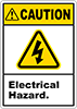 Illustrated Electrical Hazard Labels 