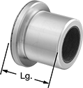 Image of Product. Front orientation. Flanged Sleeve Bearings. Dry-Running Metal-Reinforced Plastic Flanged Sleeve Bearings.